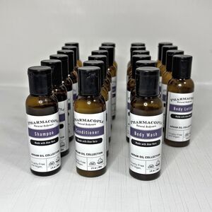 Lot Pharmacopia Argan Oil Collection Conditioner Body Wash Lotion Shampoo Travel